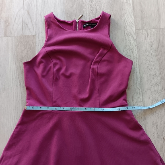 White House Black Market Sleeveless Fit & Flare A-line Dress Purple 6 - Picture 8 of 10